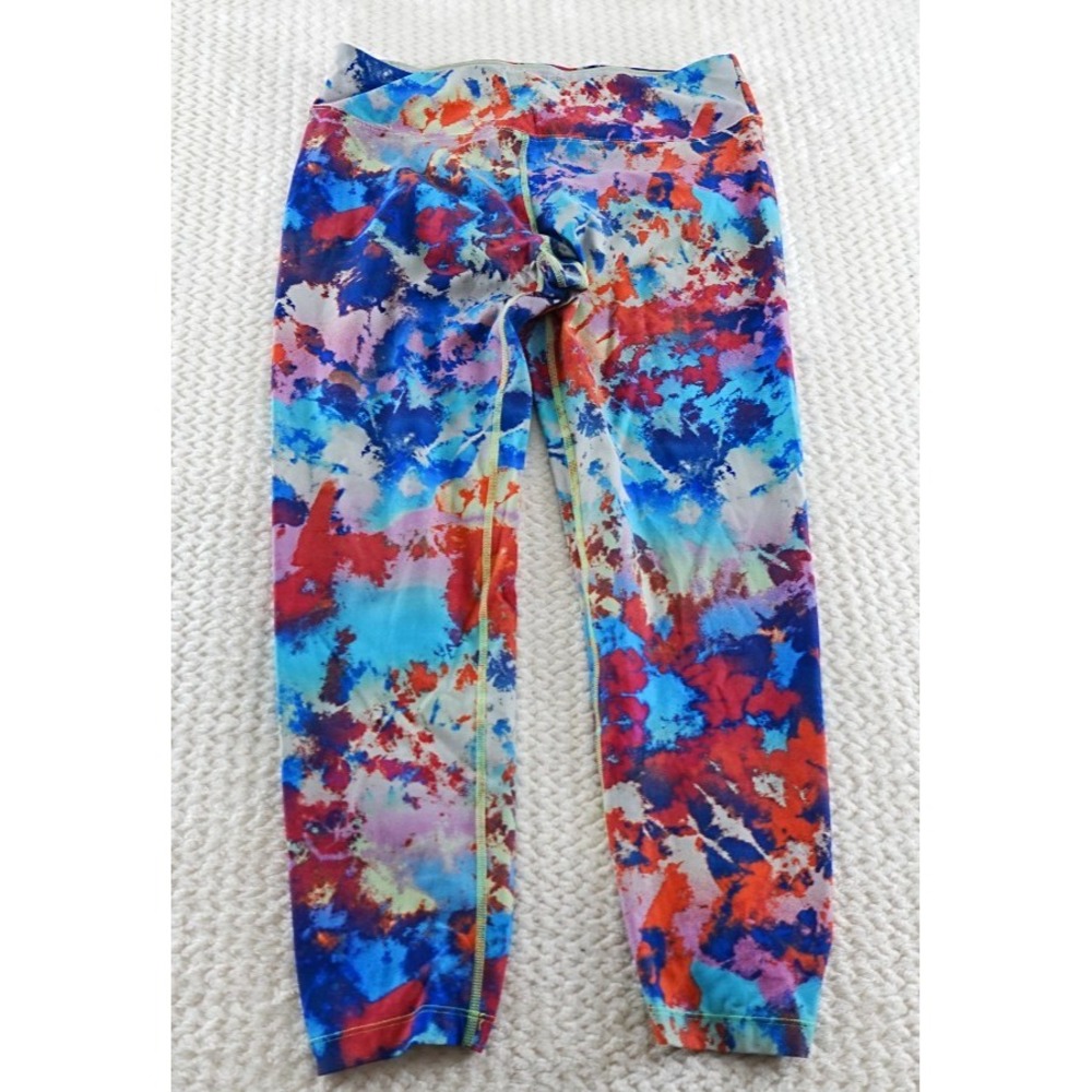 Calvin Klein Performance Quick Dri Women's Multicolor Capris Leggings Sz LARGE